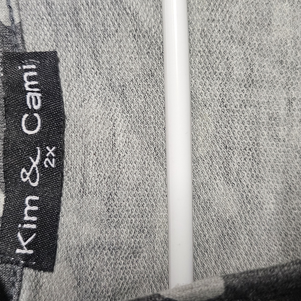 Kim & Cami Gray Blouse Elegant Design